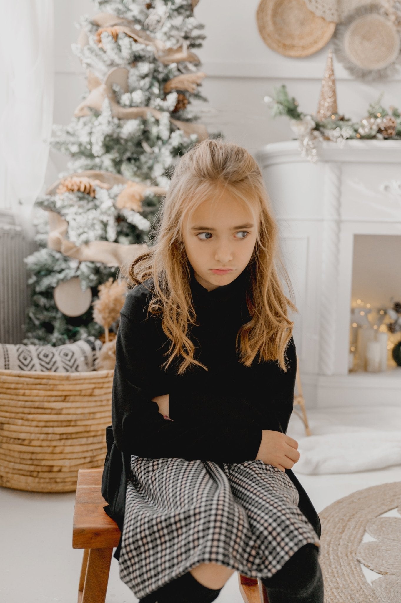 Chandail col roulé à manche longue noir pour enfant et junior, grandeurs de 12 mois à 12 ans - MomMe et Cie Inc.