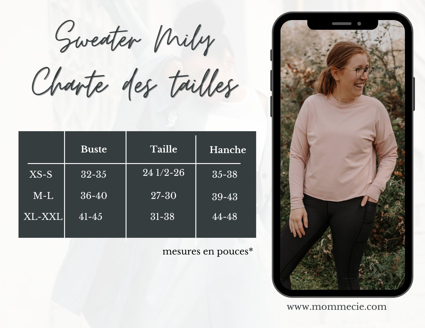 Sweater Mily rose - MomMe et Cie Inc.