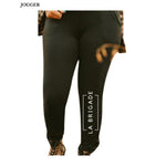 Pantalon style jogger pour femme en bambou noir, idéal pour la maternité La Brigade
