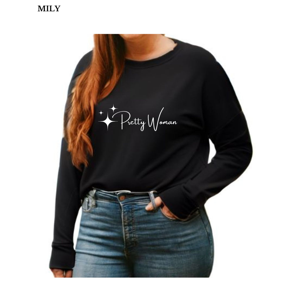 Sweater Mily noir pour femme Pretty Woman