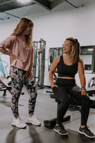 Legging de sport pour femme à taille haute avec poches noir - MomMe et Cie Inc.