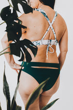 Jules & Nolan - Haut de bikini Triangles - Tropical blanc