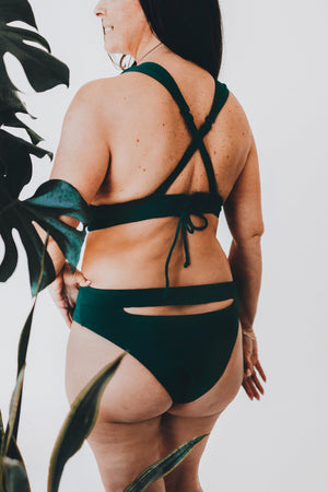 Jules & Nolan - Bas de bikini (Taille naturelle) - Vert Émeraude (fin saison)