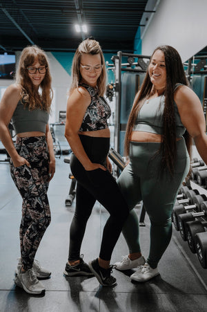 Famulily Ensemble d'entraînement 2 pièces pour femme - Haut court sans  couture - Legging taille haute - Tenue de gym, de yoga, de fitness :  